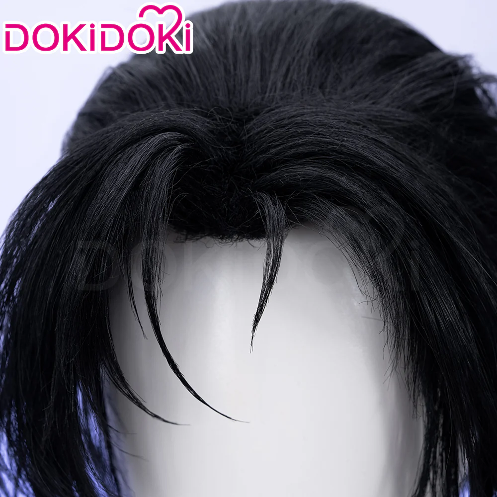 【Ready For Ship】DokiDok Game Where Winds Meet Cosplay Jiang Yan Wig Long Straight Black Hair Ponytail Jiangyan - Image 3