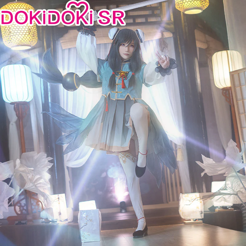 【In Stock】DokiDoki-SR Game Genshin Impact Cosplay Shenhe Costume Shen He Child Ver - Image 2