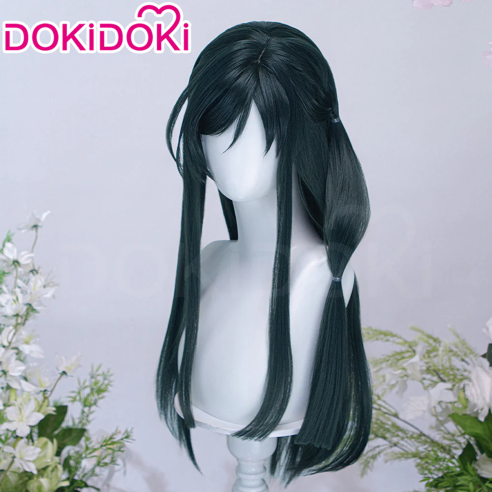 【Ready For Ship】DokiDoki Anime Agents of the Four Seasons: Dance of Spring Cosplay Ruri Hazakura Wig Long Dark Green Hair - Image 2