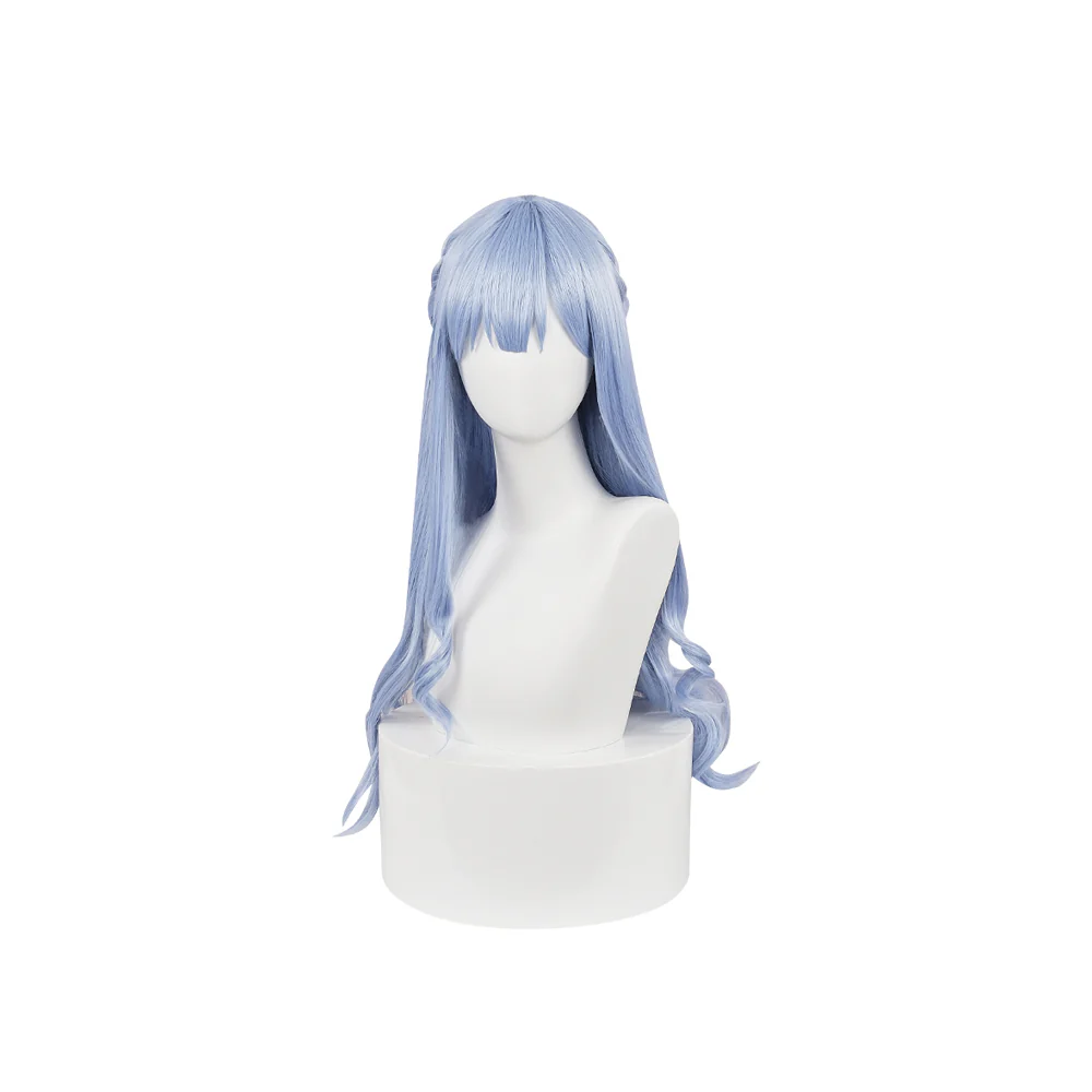 【Ready For Ship】DokiDoki Anime BanG Dream! Cosplay Togawa Sakiko Wig Long Curly Blue Hair - Image 2