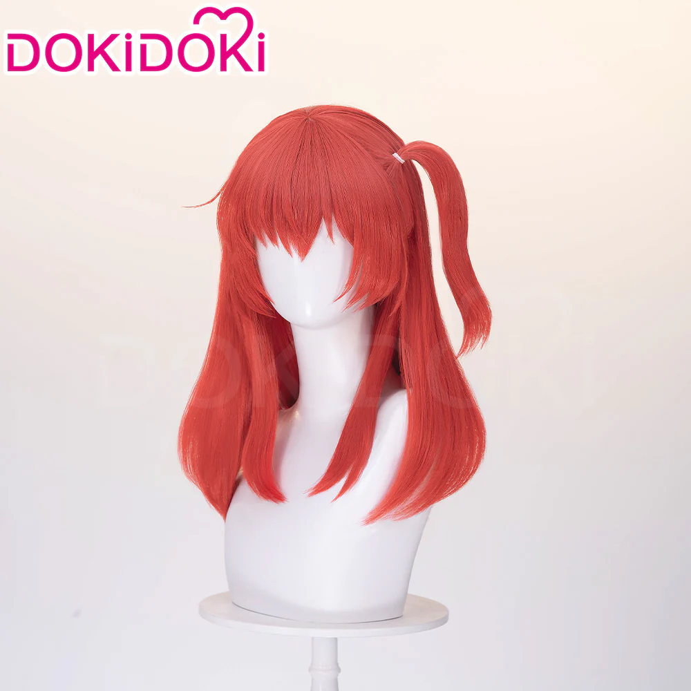 【Ready For Ship】DokiDoki Anime Bocchi the Rock! Cosplay Kita Ikuyo Wig Long Straight Red Hair Braids Kessoku Band - Image 2