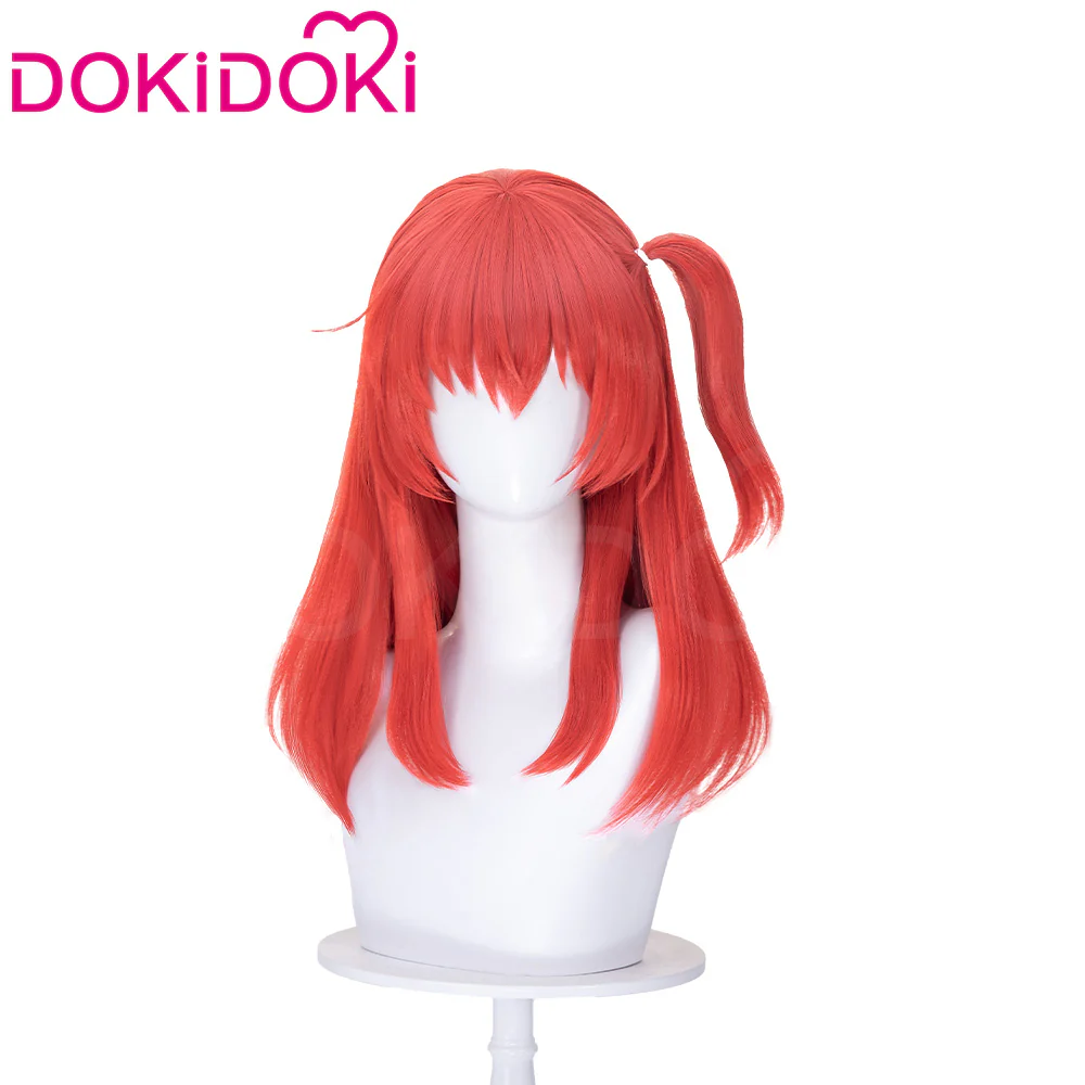 【Ready For Ship】DokiDoki Anime Bocchi the Rock! Cosplay Kita Ikuyo Wig Long Straight Red Hair Braids Kessoku Band - Image 5