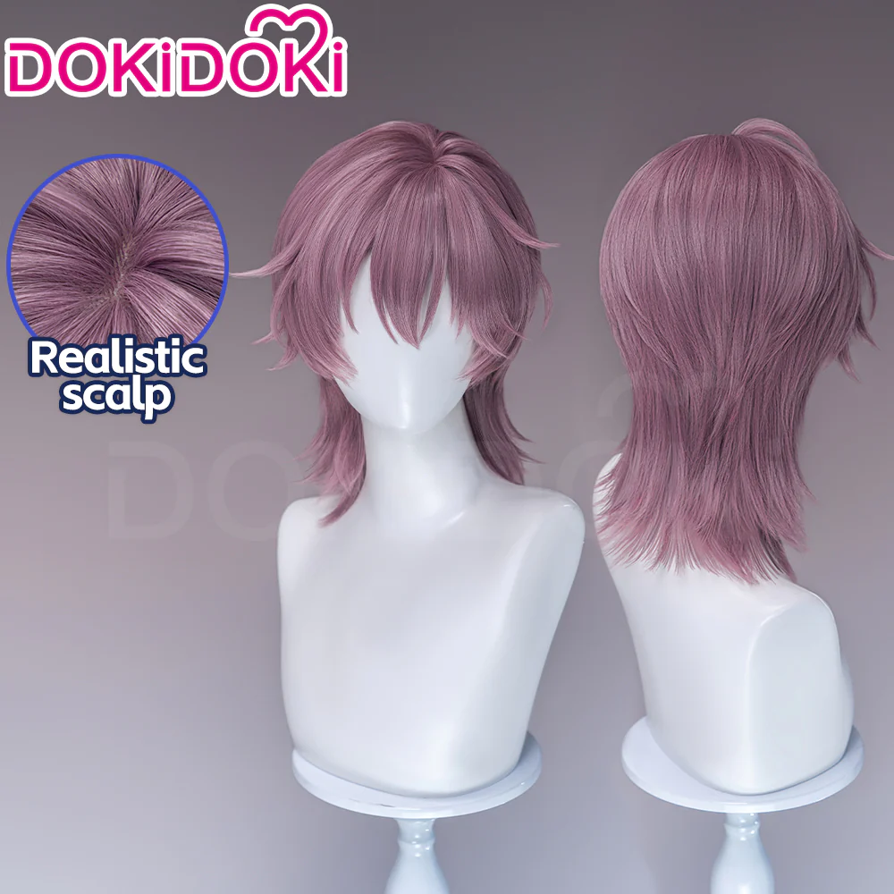 【Partially Ready For Ship】DokiDoki Anime Cosmic Princess Kaguya! Cosplay Komazawa Noi Wig Long Straight Black Pink Purple Highlight Hair Twin Tails /  Horn Accessory - Image 7