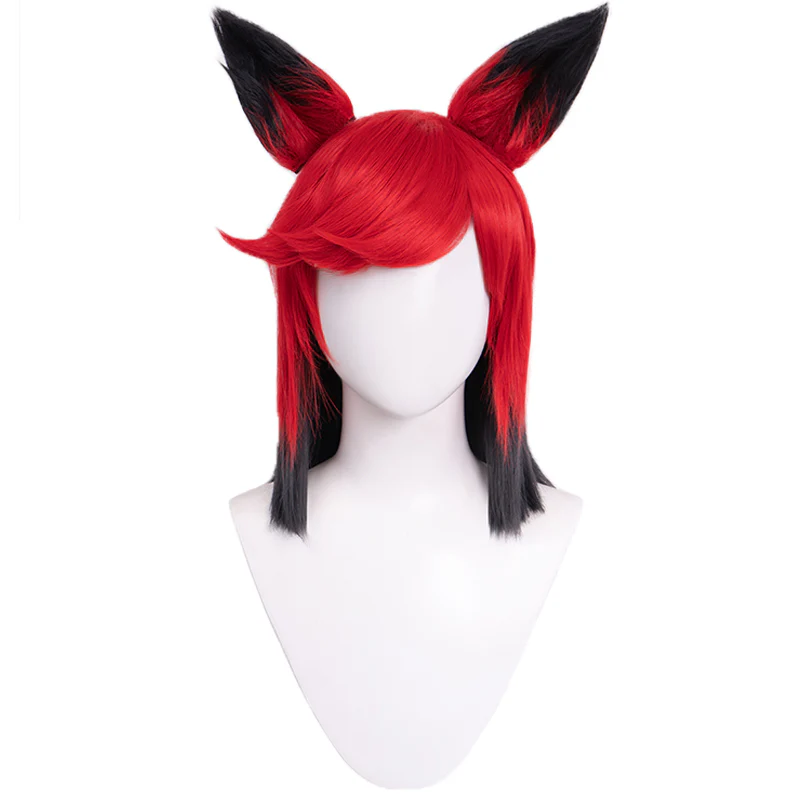【Ready For Ship】DokiDoki Anime Cosplay Wig / Glasses / Ears / Headpieces Short Red Black / Black Gloves Red Nails - Image 10
