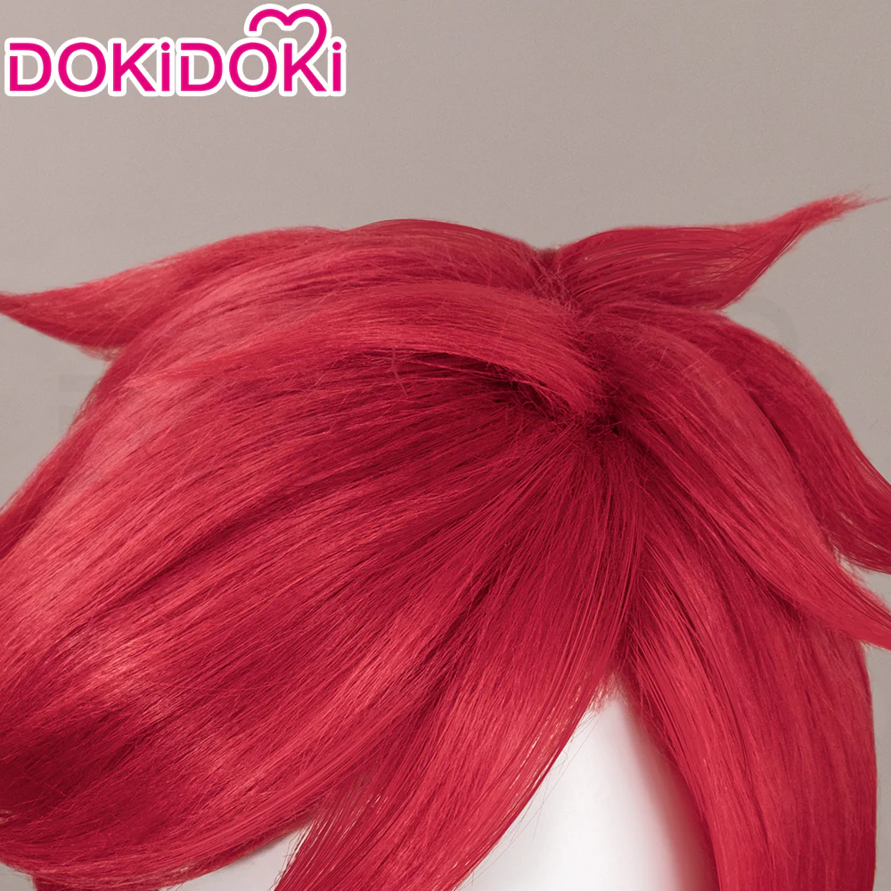 【Ready For Ship】DokiDoki Anime Cosplay Wig / Glasses / Ears / Headpieces Short Red Black / Black Gloves Red Nails - Image 12