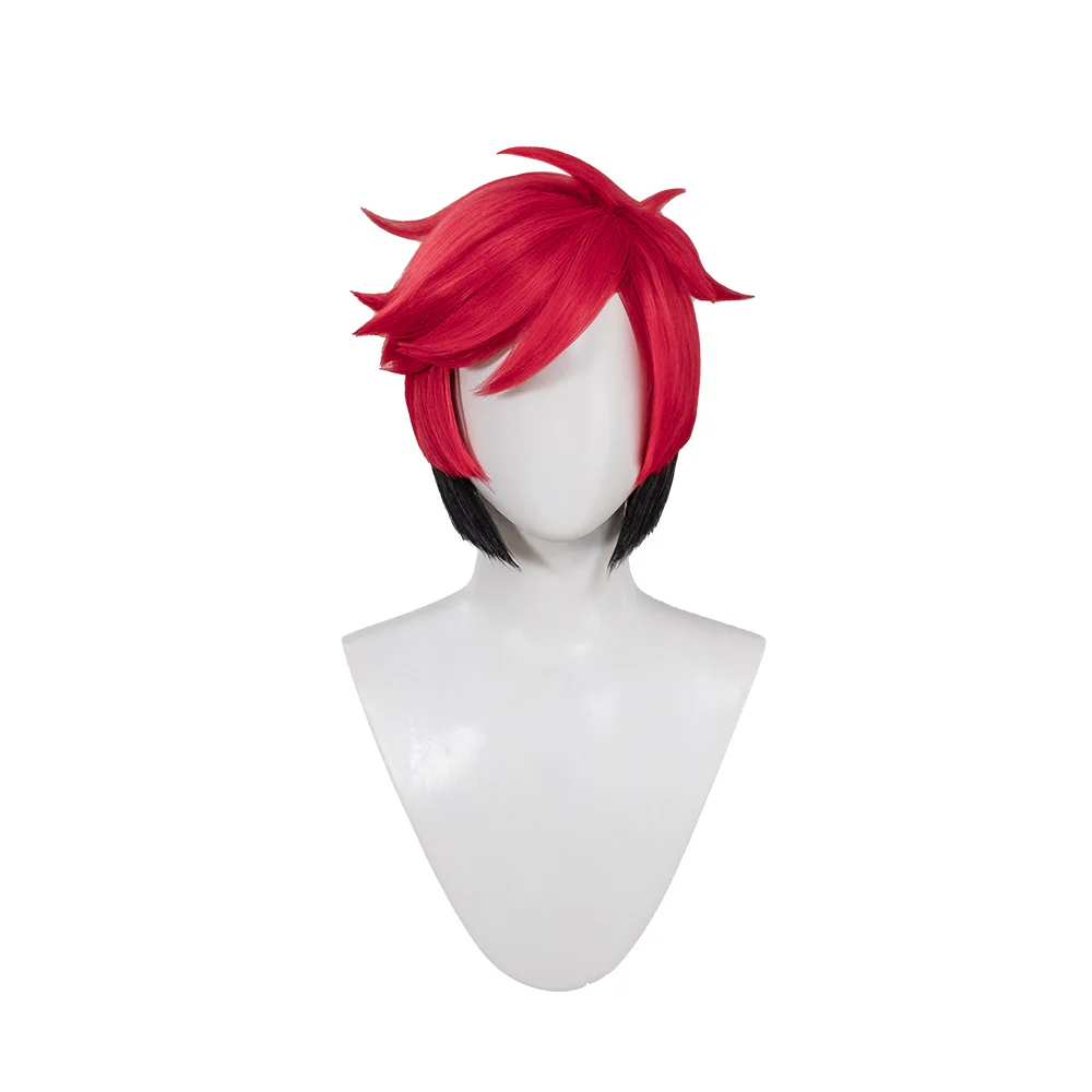 【Ready For Ship】DokiDoki Anime Cosplay Wig / Glasses / Ears / Headpieces Short Red Black / Black Gloves Red Nails - Image 13