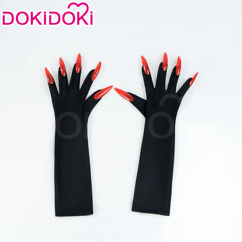 【Ready For Ship】DokiDoki Anime Cosplay Wig / Glasses / Ears / Headpieces Short Red Black / Black Gloves Red Nails - Image 18