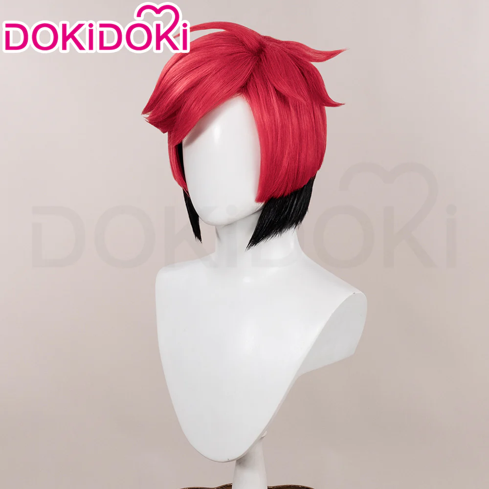 【Ready For Ship】DokiDoki Anime Cosplay Wig / Glasses / Ears / Headpieces Short Red Black / Black Gloves Red Nails - Image 5