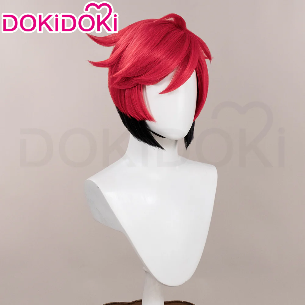 【Ready For Ship】DokiDoki Anime Cosplay Wig / Glasses / Ears / Headpieces Short Red Black / Black Gloves Red Nails - Image 6