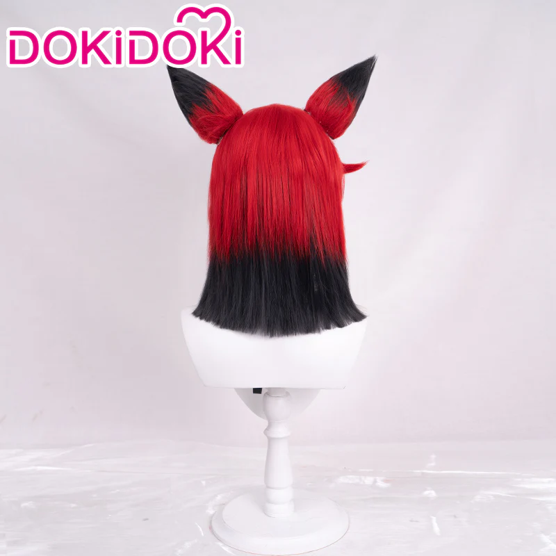 【Ready For Ship】DokiDoki Anime Cosplay Wig / Glasses / Ears / Headpieces Short Red Black / Black Gloves Red Nails - Image 8