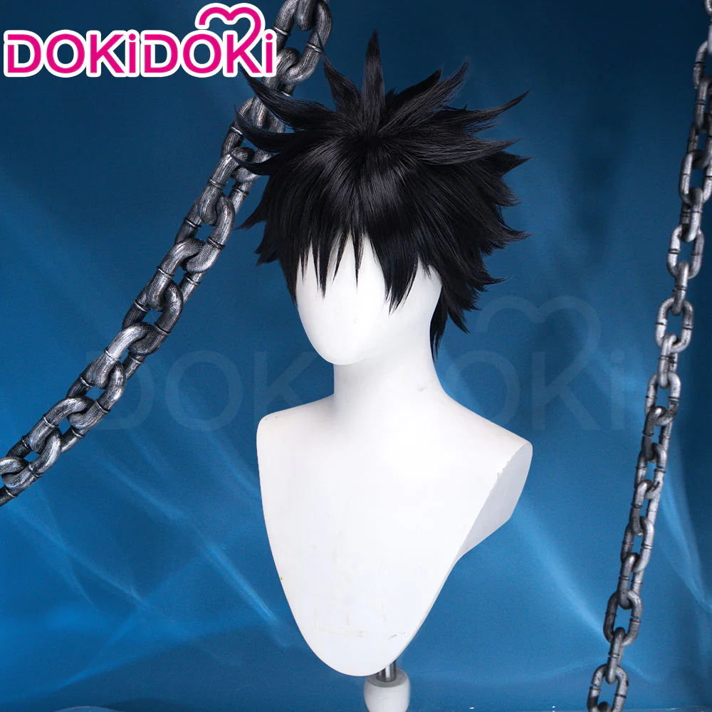 Dokidoki Anime Cosplay Cosplay Wig Black Short Halloween - Image 3