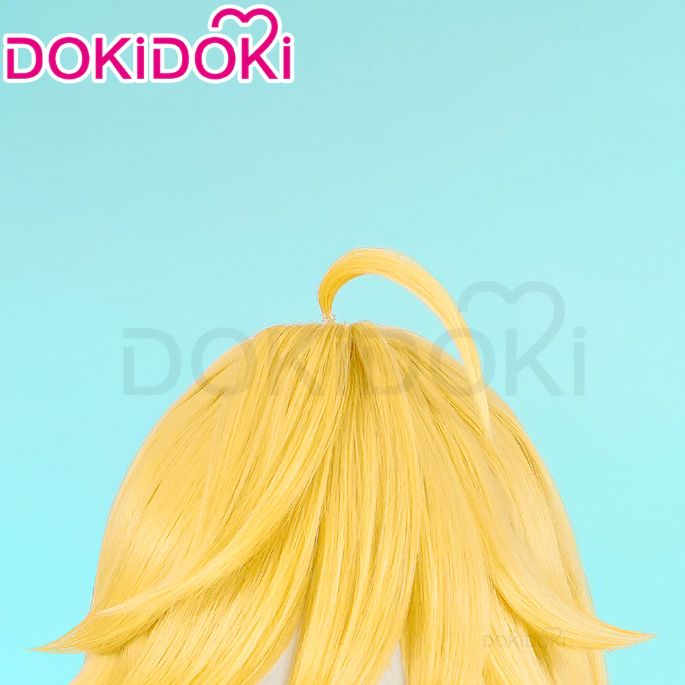 【US/EU LOCAL SHIPPING 】DokiDoki Anime Cosplay Cosplay Wig Long Yellow Hair - Image 2