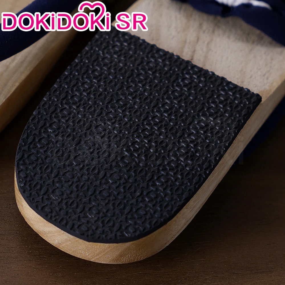 【Partially Ready For Ship】DokiDoki-SR Anime Cosplay Japanese Geta Blue Purple Pink Shoes Wooden Clogs - Image 10