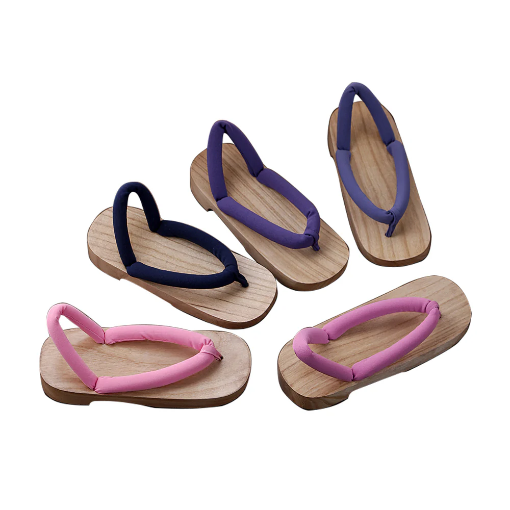 【Partially Ready For Ship】DokiDoki-SR Anime Cosplay Japanese Geta Blue Purple Pink Shoes Wooden Clogs - Image 11