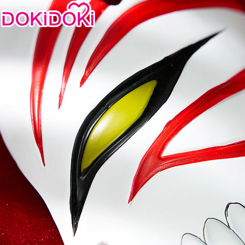 【In Stock】DokiDoki Anime Cosplay Mask Props White Red - Image 2