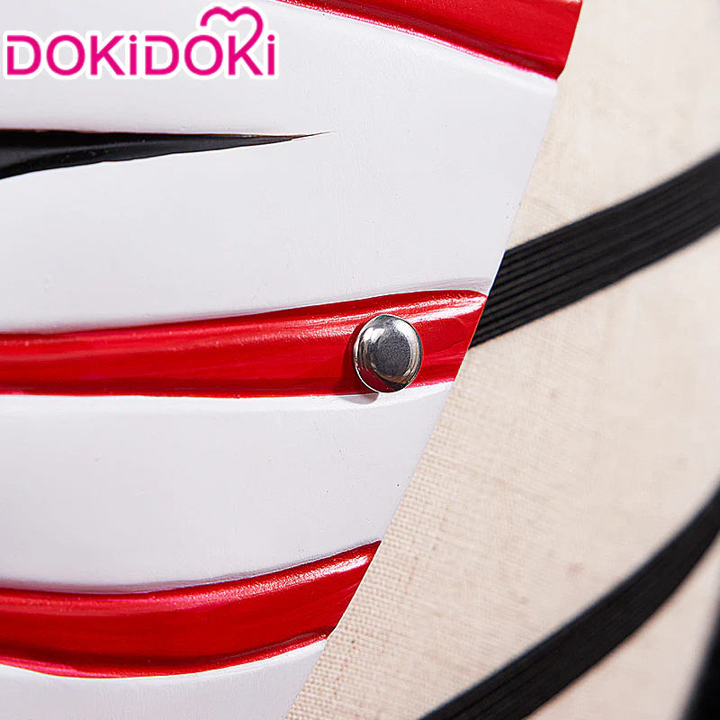 【In Stock】DokiDoki Anime Cosplay Mask Props White Red - Image 4
