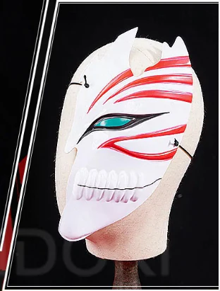 【In Stock】DokiDoki Anime Cosplay Mask Props White Red - Image 6