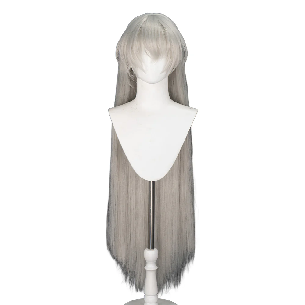【Ready For Ship】DokiDoki Anime Cosplay Men Wig Long Straight White Hair - Image 2