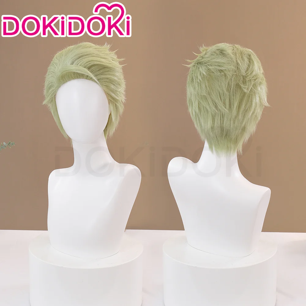 【Wig Ready For Ship】Dokidoki Anime Cosplay Wig / Necktie/ Glasses Short Straight Hair - Image 2