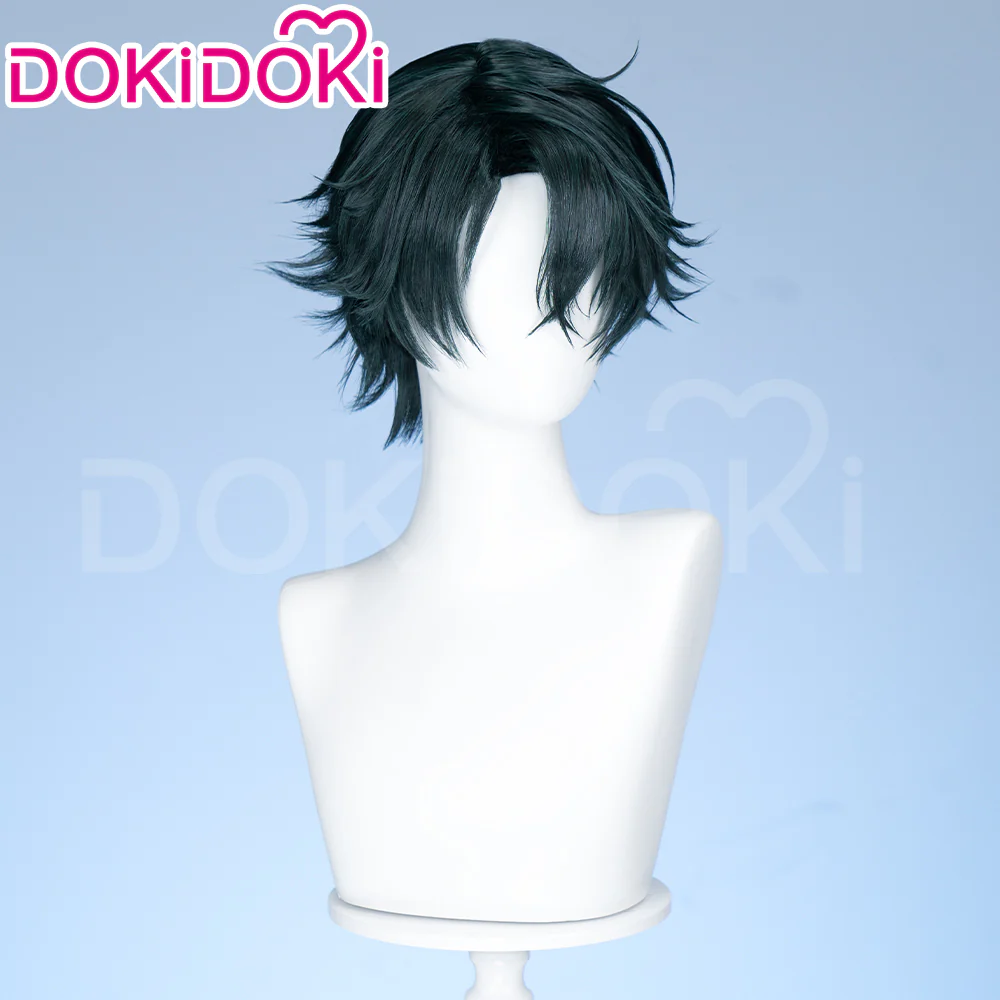 DokiDoki Anime Cosplay Wig Short Green Men Wig - Image 4