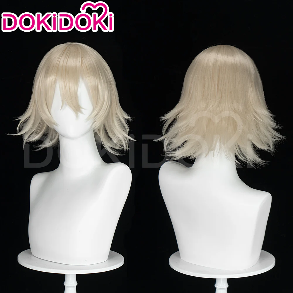 【Ready For Ship】DokiDoki Anime Cosplay Wig Short Gold Wig