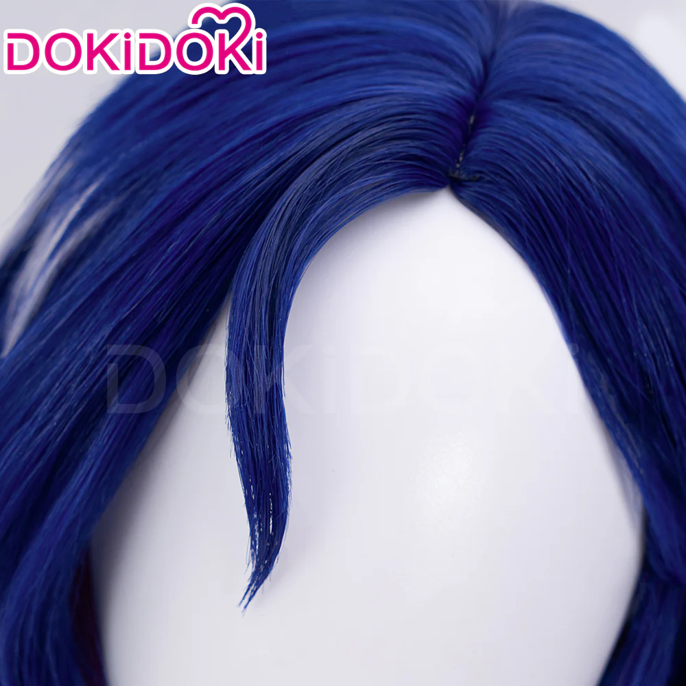 【Ready For Ship】DokiDoki Anime Cosplay Wig Short Blue Hair - Image 4