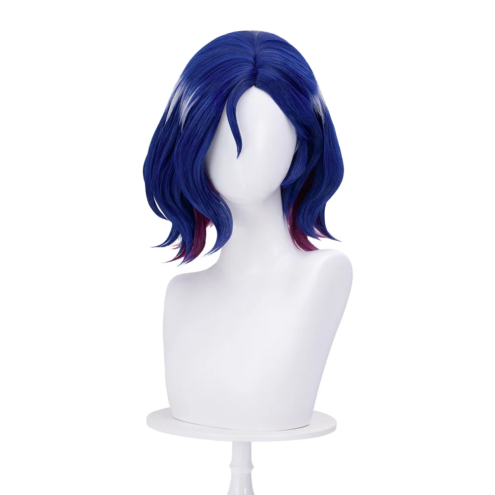【Ready For Ship】DokiDoki Anime Cosplay Wig Short Blue Hair - Image 5