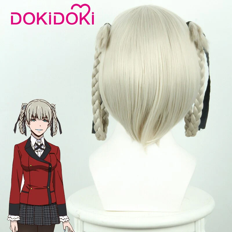 【In Stock】DokiDoki  Anime Cosplay Wig Gloden Heat Resistant Hair Kakegurui Cosplay Wig  Halloween - Image 3