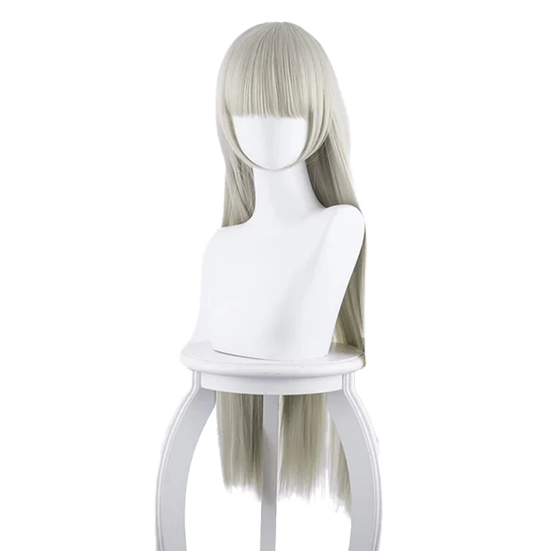 DokiDoki Anime Cosplay Wig Kakegurui Momobami Ririka Wig Women Long  Straight Grey Hair Kakegurui Cosplay Hair Heat Resistant  Halloween - Image 6