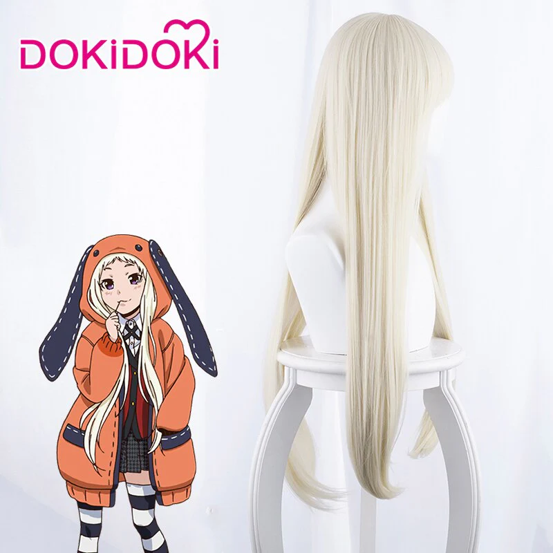 【In Stock】DokiDoki  Anime Cosplay Wig Gloden Heat Resistant Hair Kakegurui Cosplay Wig Halloween - Image 3