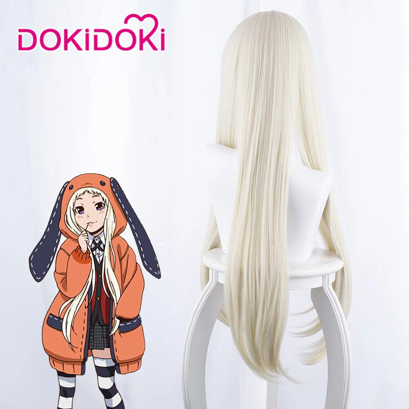 【In Stock】DokiDoki  Anime Cosplay Wig Gloden Heat Resistant Hair Kakegurui Cosplay Wig Halloween - Image 4