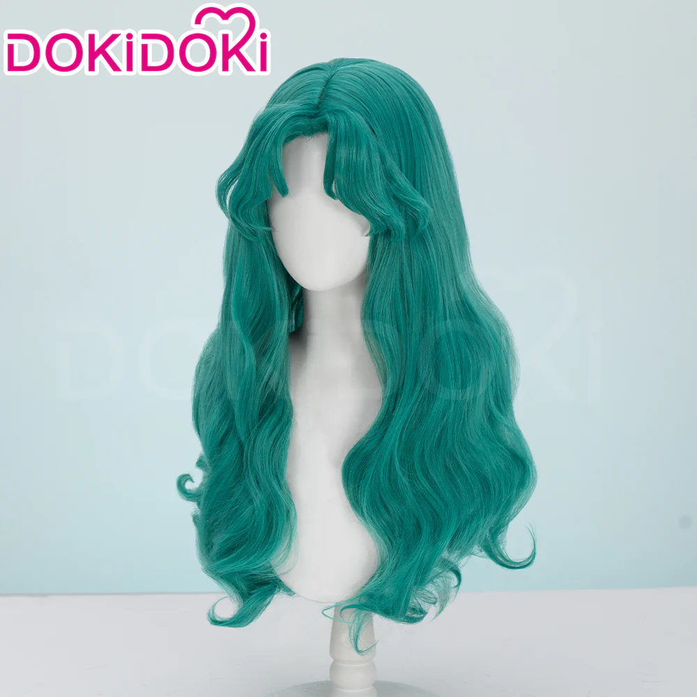 【Ready For Ship】DokiDoki Anime Cosplay Wig Long Curly Green Hair - Image 3