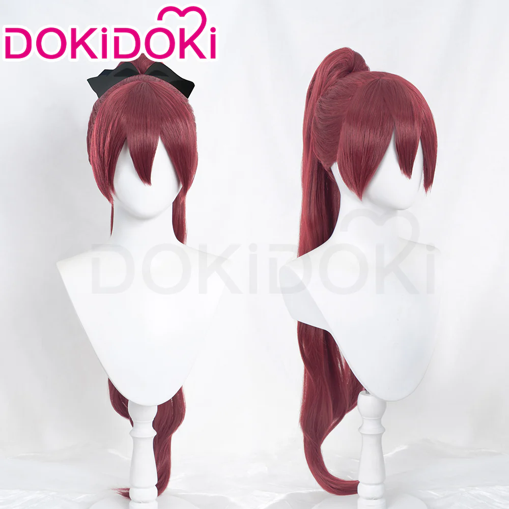 【Ready For Ship】DokiDoki Anime Cosplay Wig Long Curly Red Hair