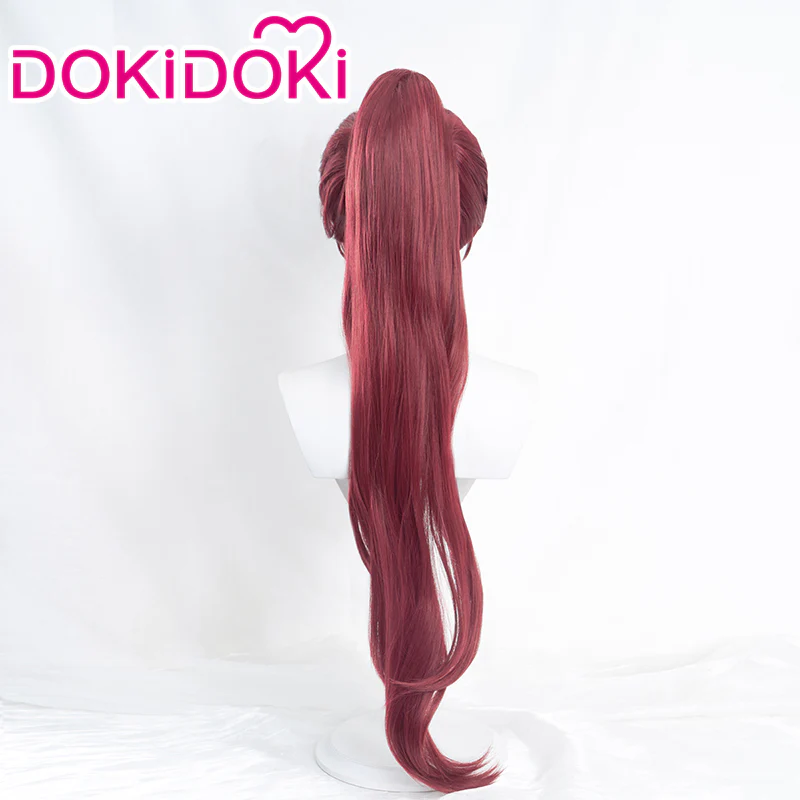 【Ready For Ship】DokiDoki Anime Cosplay Wig Long Curly Red Hair - Image 3