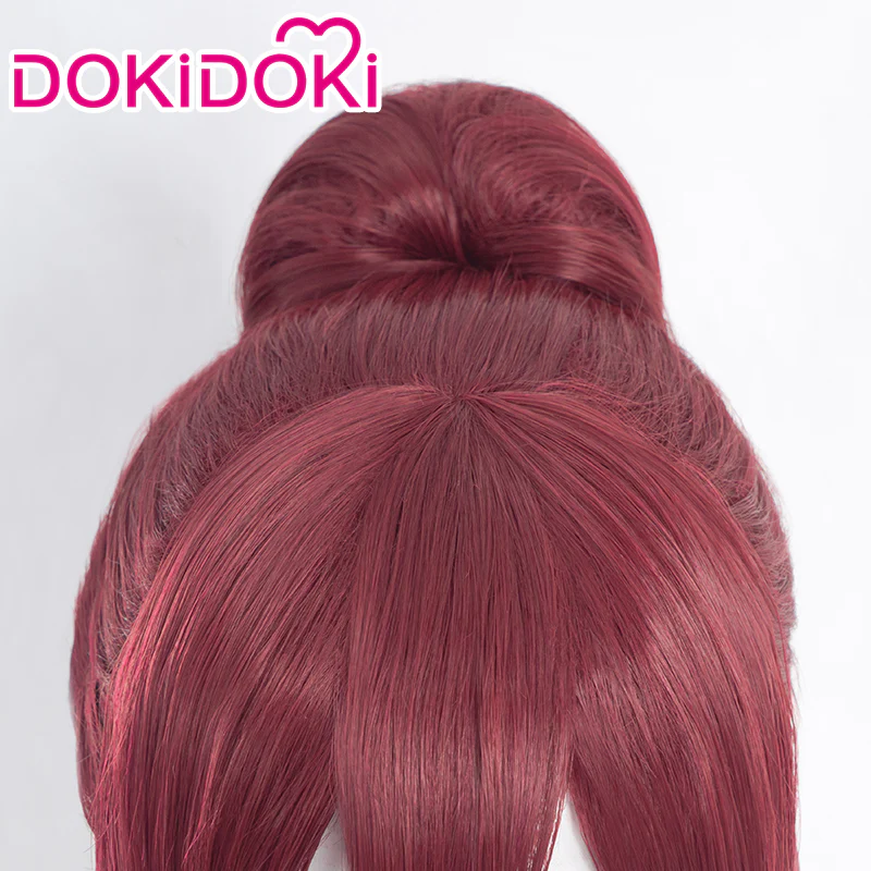 【Ready For Ship】DokiDoki Anime Cosplay Wig Long Curly Red Hair - Image 4