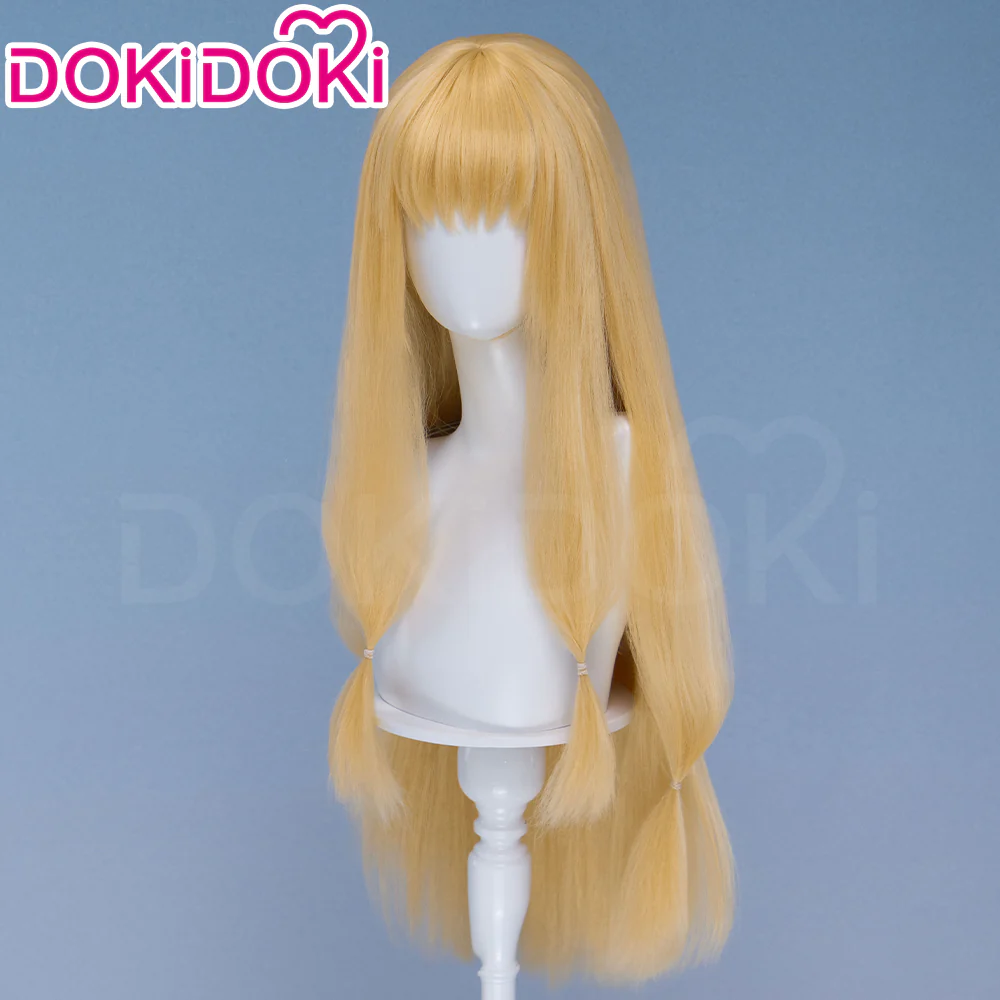 【Ready For Ship】DokiDoki Anime Cosplay Wig Long Straight Gold Hair - Image 2