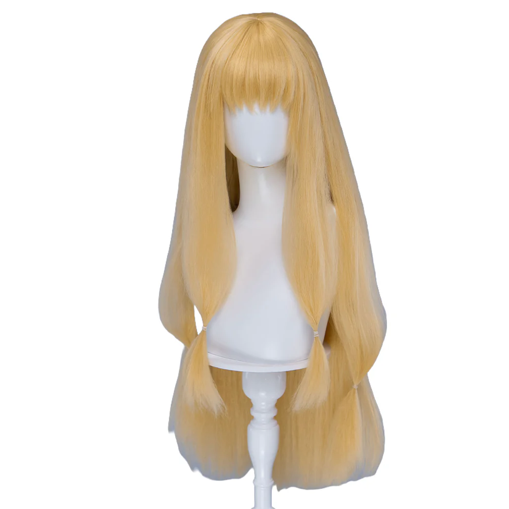 【Ready For Ship】DokiDoki Anime Cosplay Wig Long Straight Gold Hair - Image 5