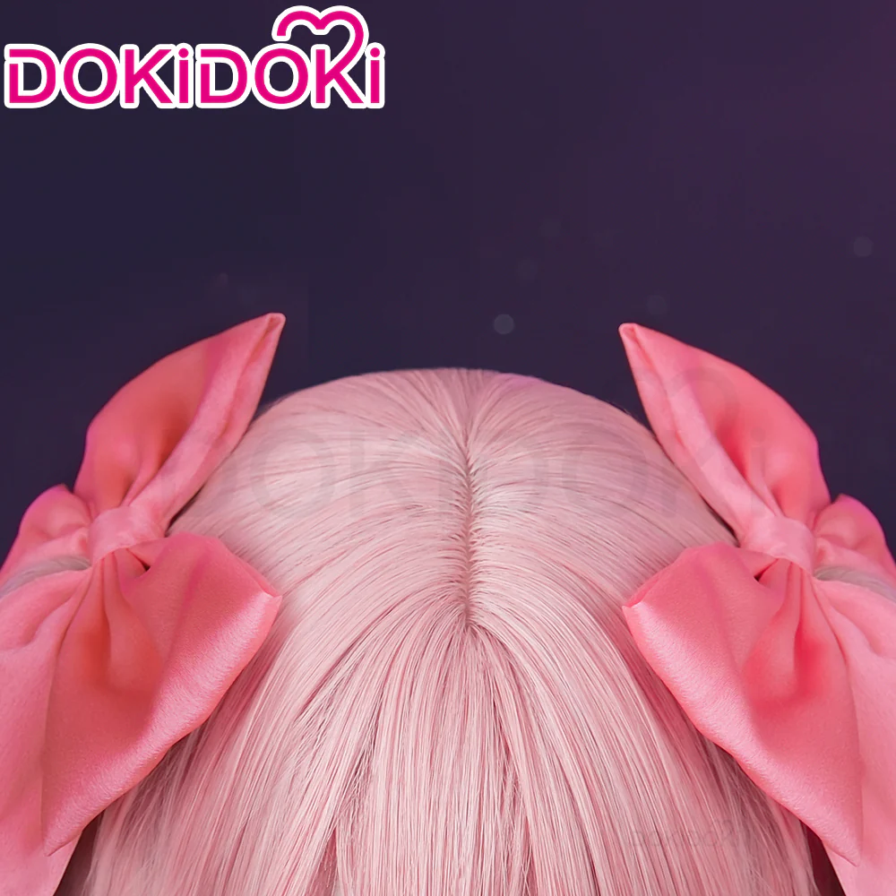 【Partially Ready For Ship】DokiDoki Anime Cosplay Wig Pink Straight Hair / Headwear Cute Halloween - Image 5