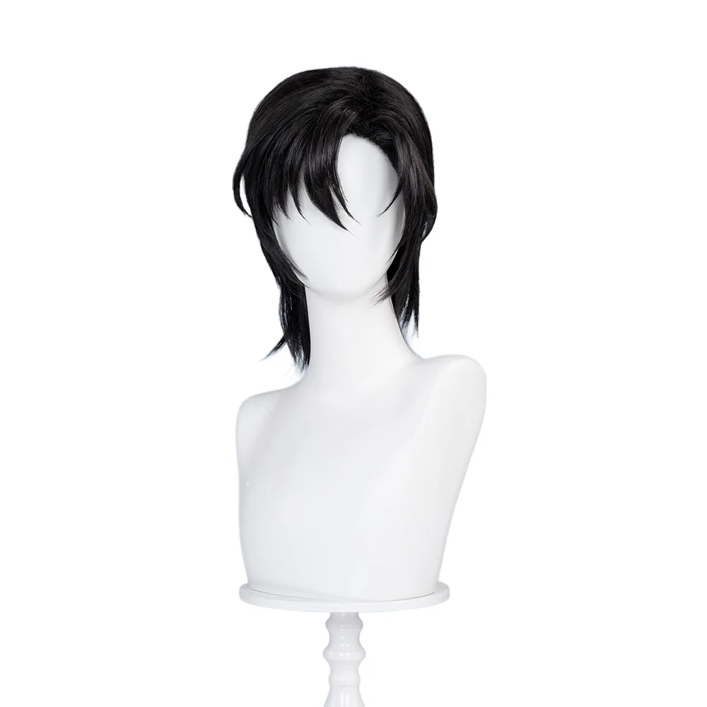 【Ready For Ship】DokiDoki Anime Cosplay Wig Short Straight Black Hair - Image 2