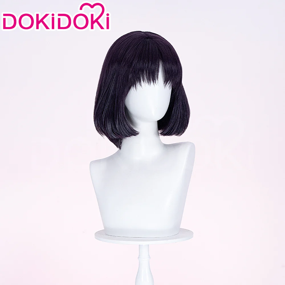 【Ready For Ship】DokiDoki Anime Cosplay Wig Short Straight Black Hair - Image 2