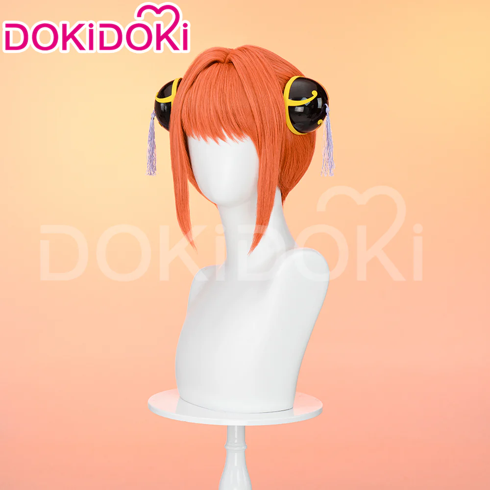 【Ready For Ship】DokiDoki Anime Cosplay Wig Short Straight Orange Hair - Image 3