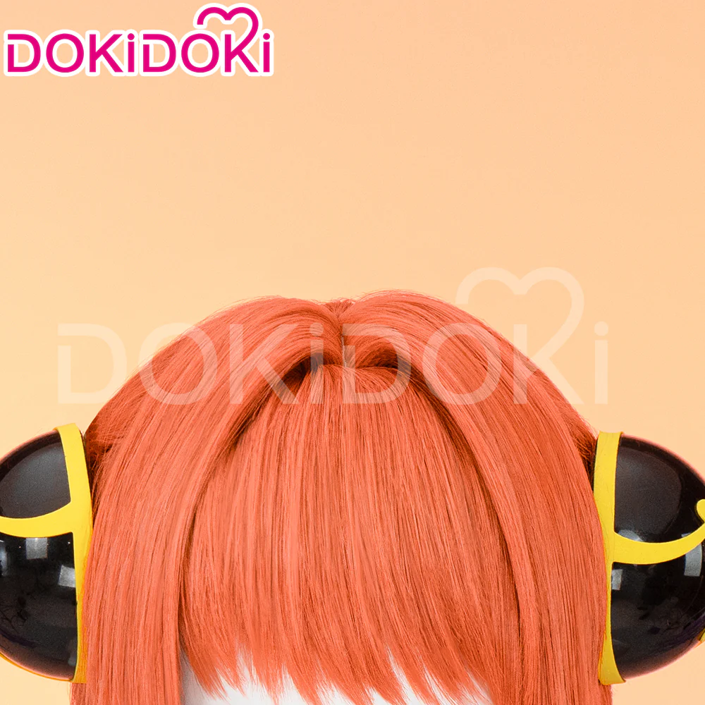 【Ready For Ship】DokiDoki Anime Cosplay Wig Short Straight Orange Hair - Image 4