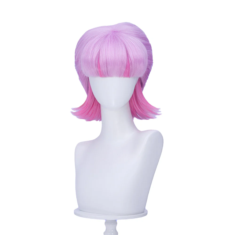 【Ready For Ship】DokiDoki Anime Cosplay Wig Short Straight Light Purple Pink Hair - Image 6