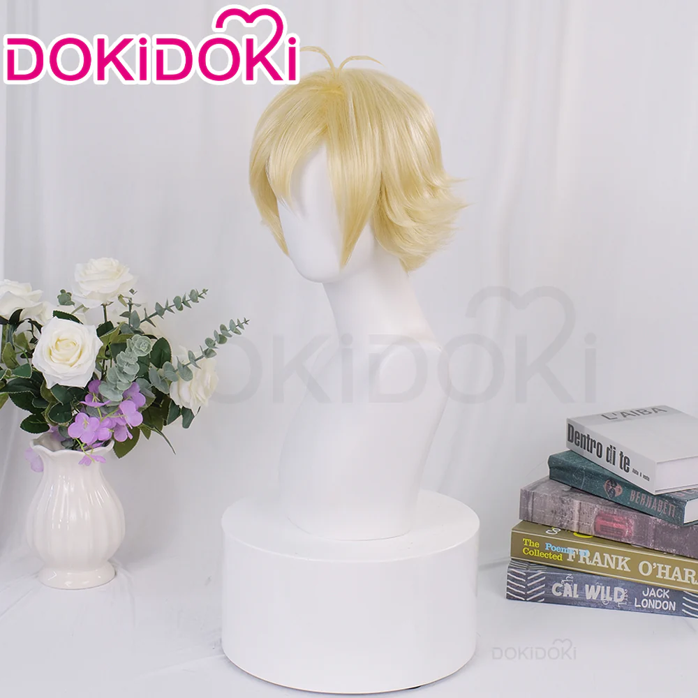 【Ready For Ship】DokiDoki Anime Cosplay Wig Short Yellow Hair - Image 2