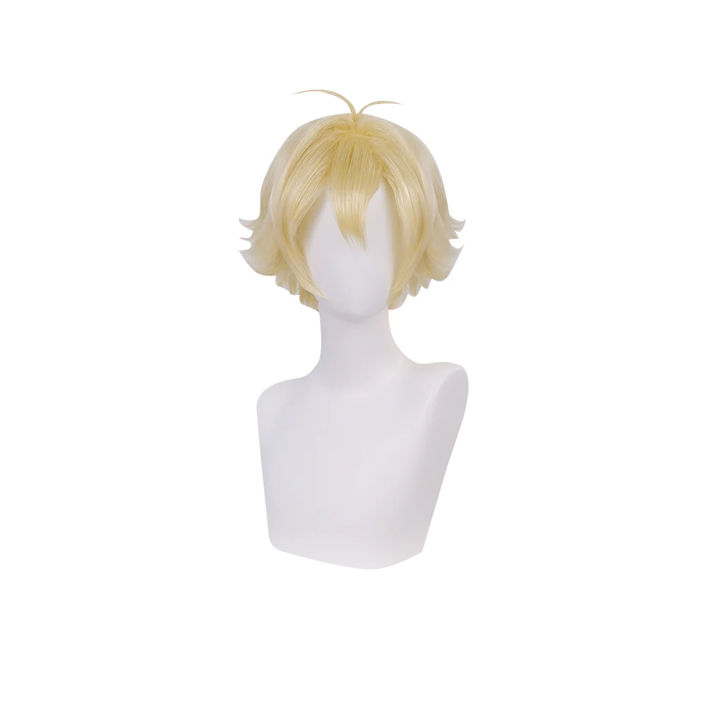 【Ready For Ship】DokiDoki Anime Cosplay Wig Short Yellow Hair - Image 5