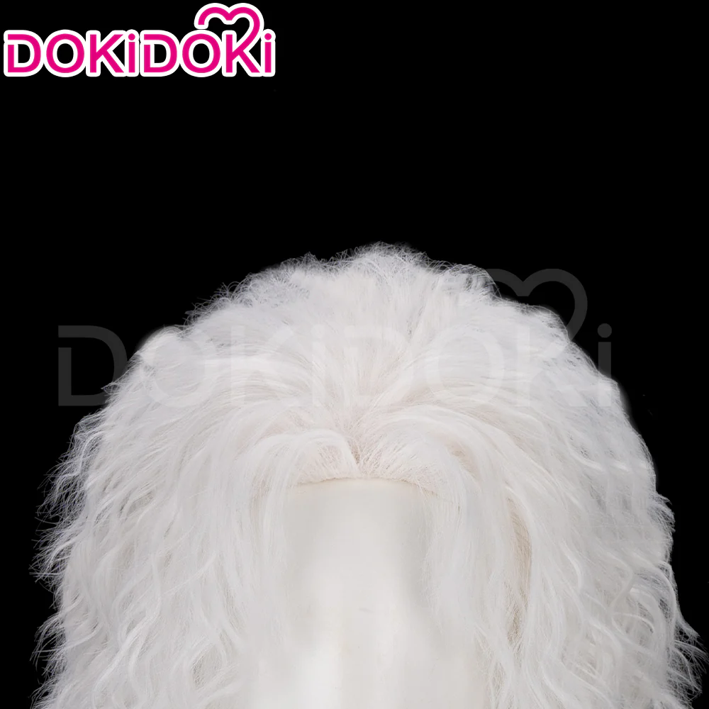 DokiDoki Anime DDD Cosplay Wig Long Curly White Hair - Image 4