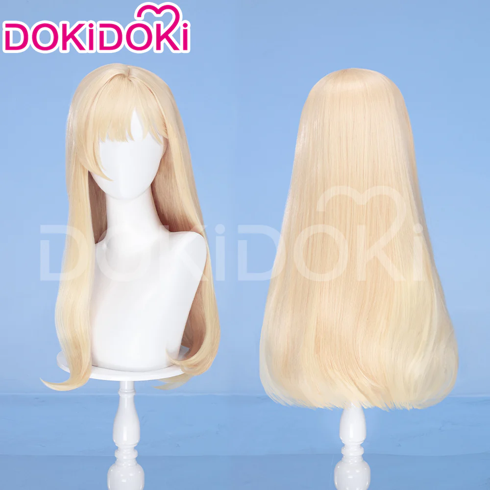 【Ready For Ship】DokiDoki Anime Days with My Stepsister Cosplay Ayase Saki Wig Long Straight Golden Hair