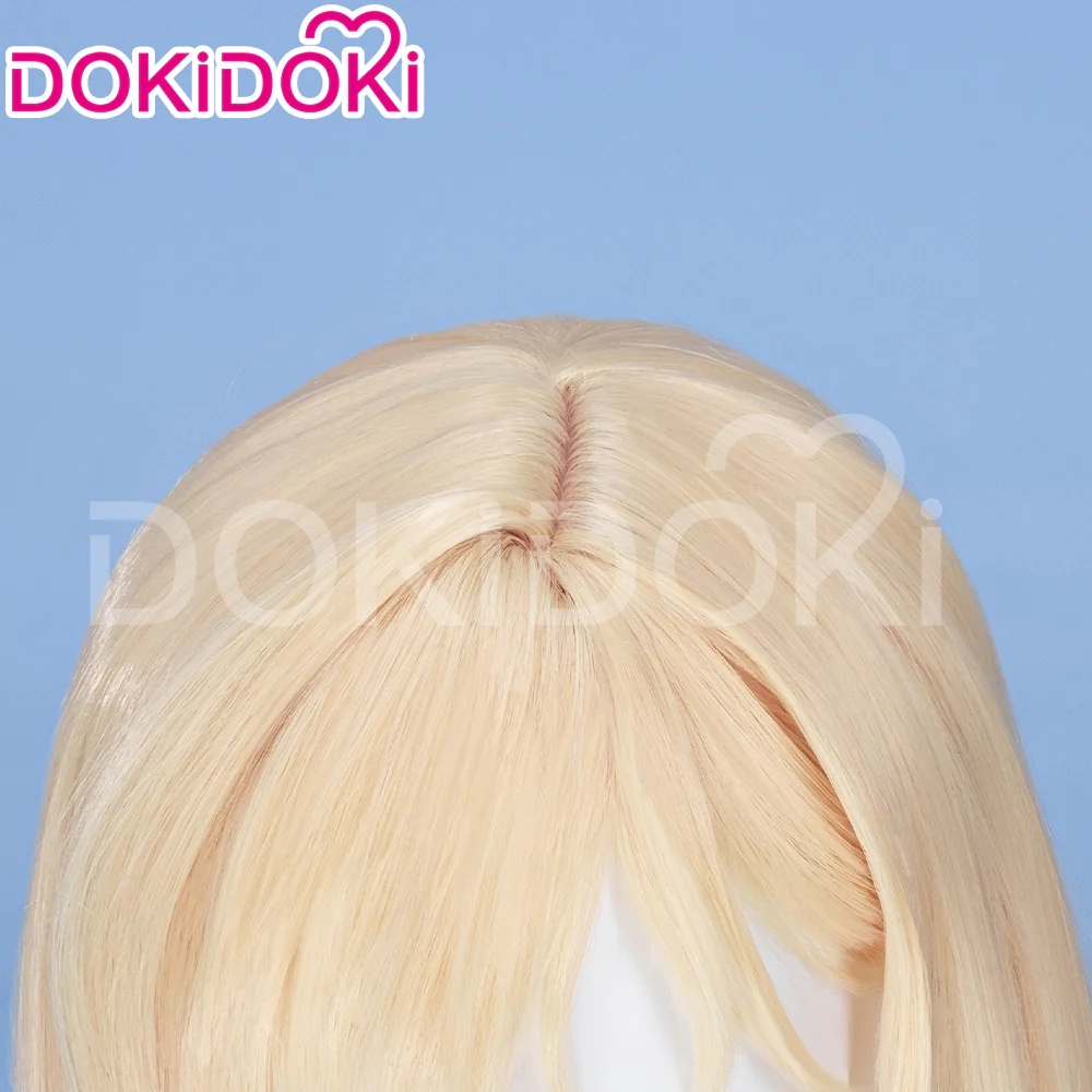 【Ready For Ship】DokiDoki Anime Days with My Stepsister Cosplay Ayase Saki Wig Long Straight Golden Hair - Image 4