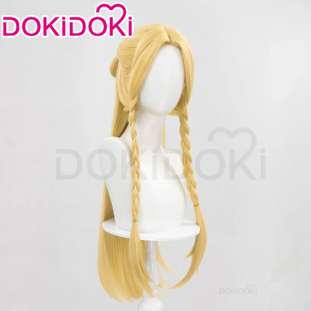 【Ready For Ship】DokiDoki Anime Delicious in Dungeon Cosplay Marsil Wig Long Yellow Wig Dungeon Meshi - Image 3