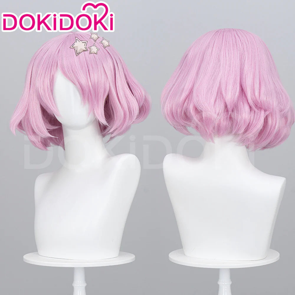 【Ready For Ship】DokiDoki Anime Cosplay Wig Short Curly Pink Hair